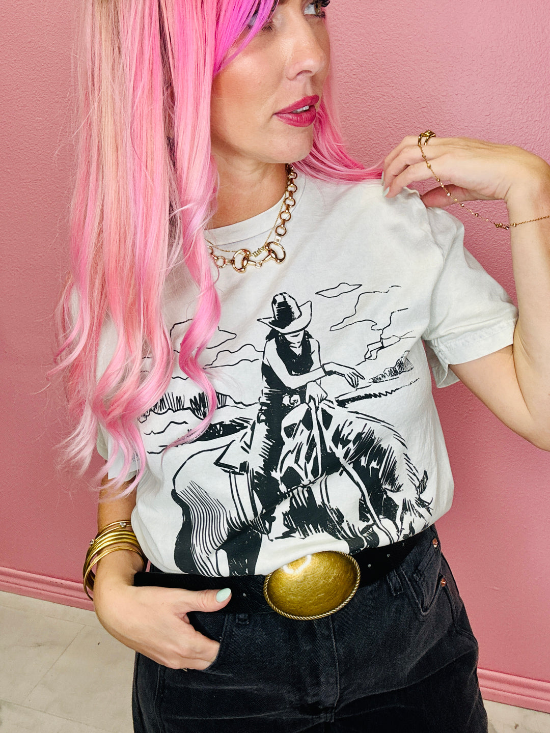 Wild West Cowgirl Graphic Tee