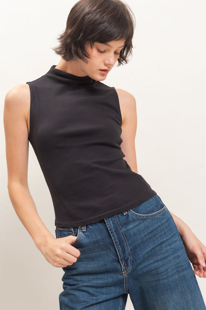 City Chic Mock Neck Tank