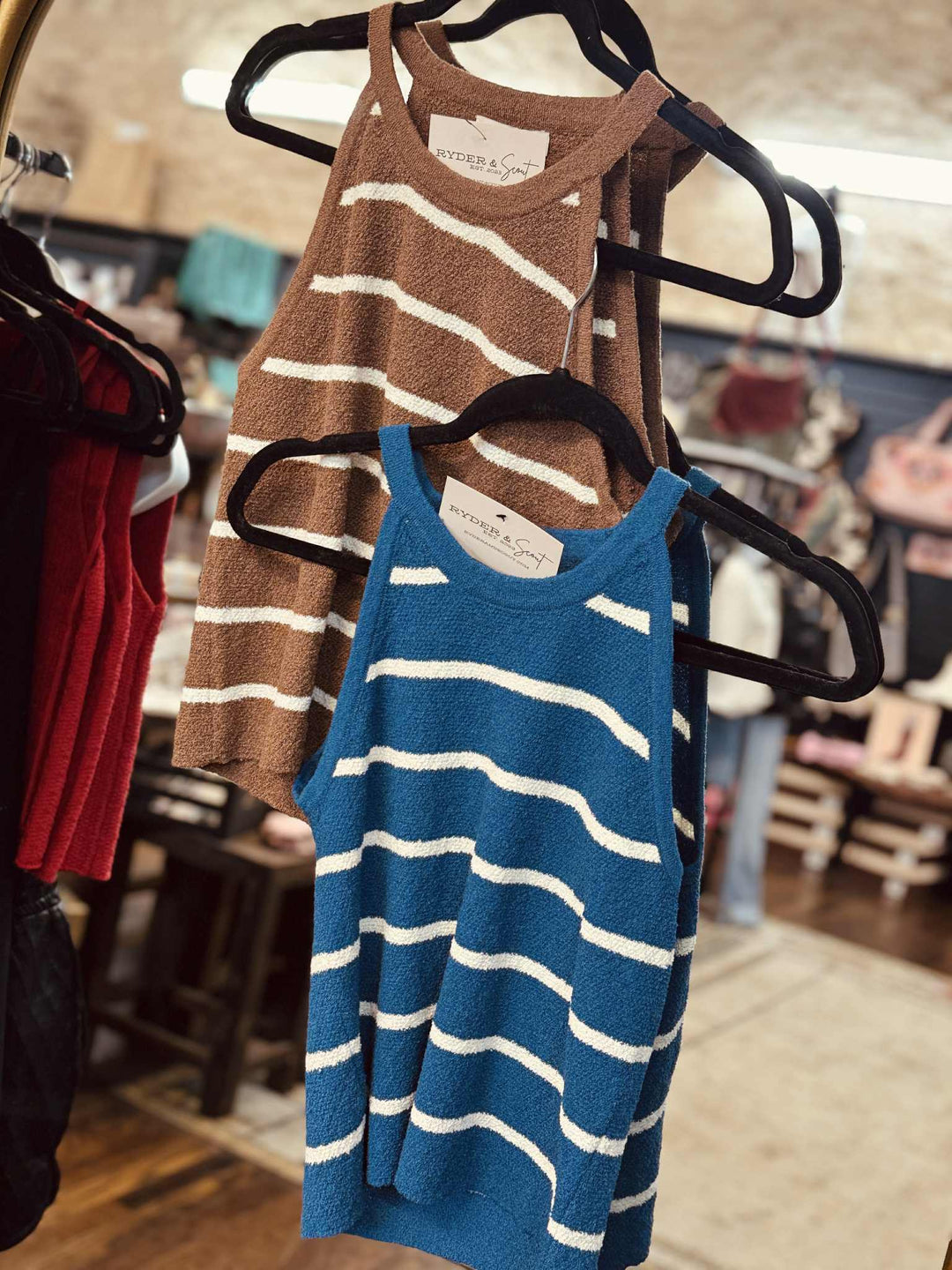 The Coastal Stripes Sweater Tank