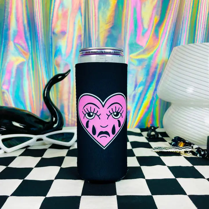 Crying Heart Seltzer Koozie