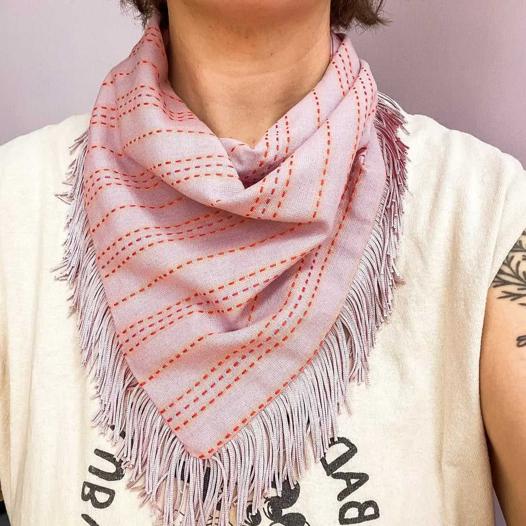 Lilac Fringe Bandana