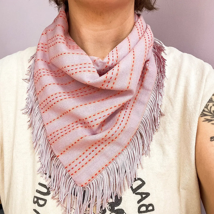 Lilac Fringe Bandana