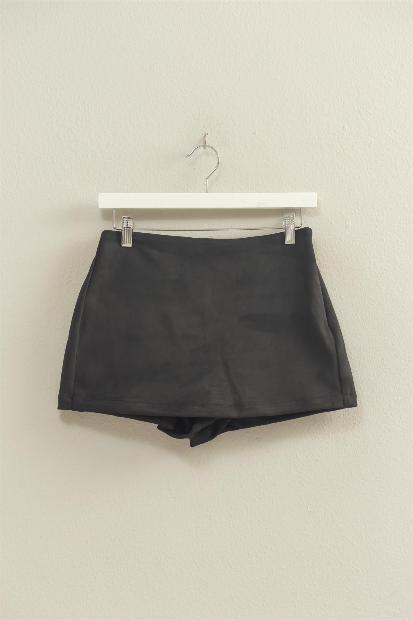 The Luxe Layers Suede Skort