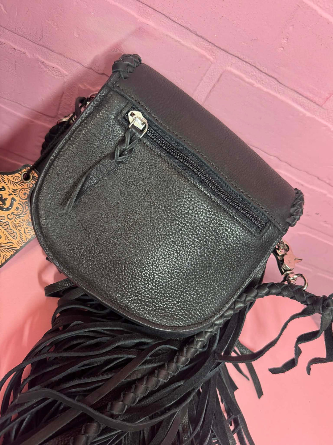 Midnight Mesa Fringe Bum Bag