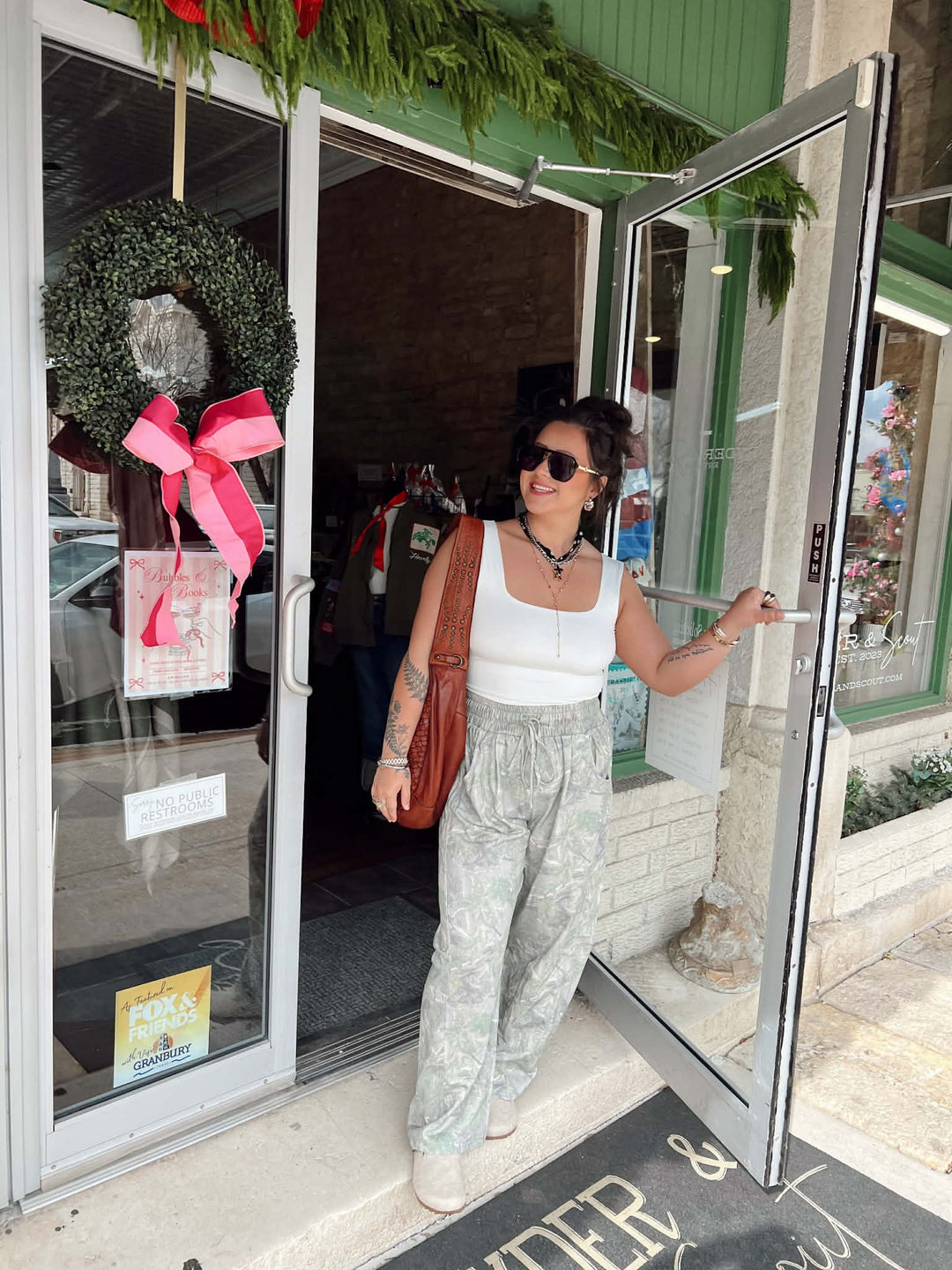 The Chill With Me Camo Barrel Pants