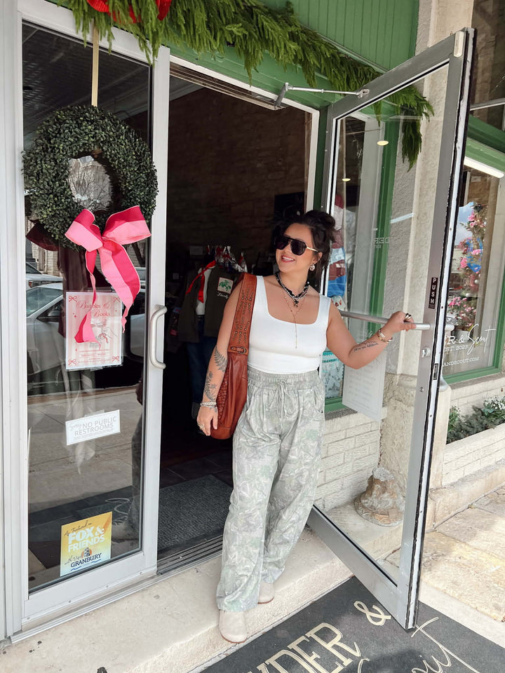 The Chill With Me Camo Barrel Pants