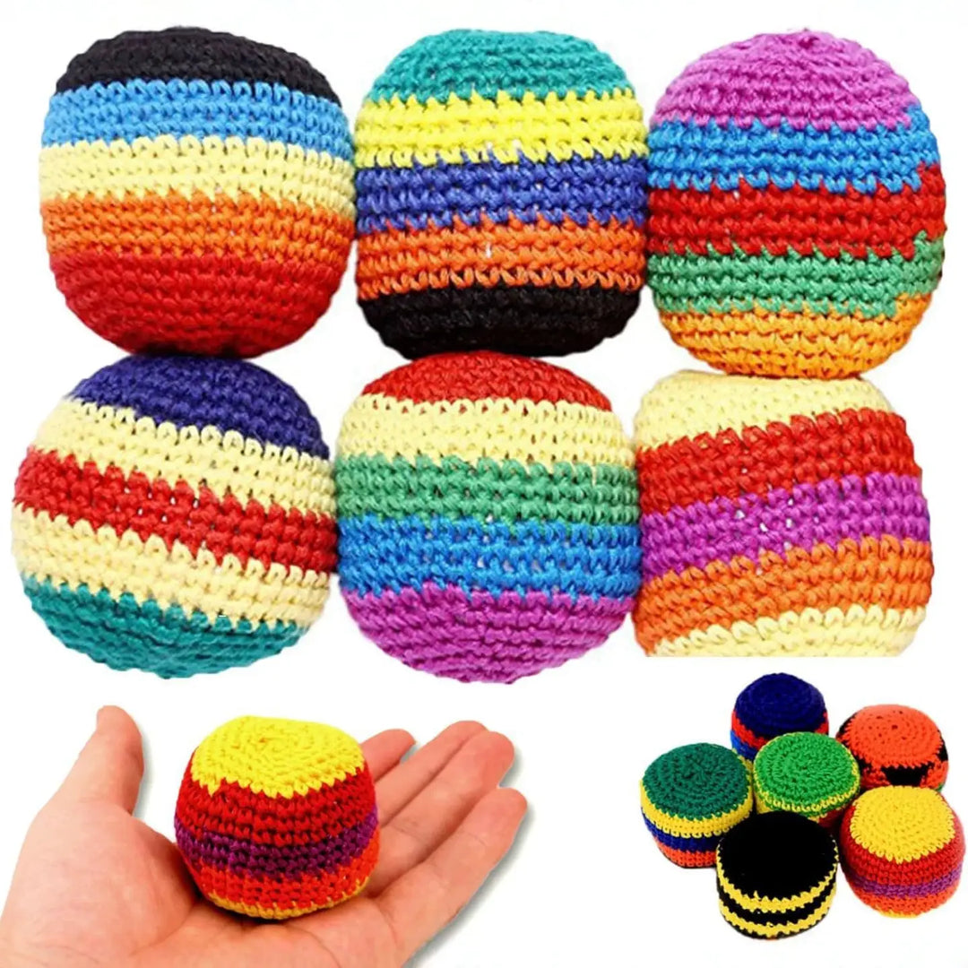 Crochet Footbag Knit Hacky Sack Ball