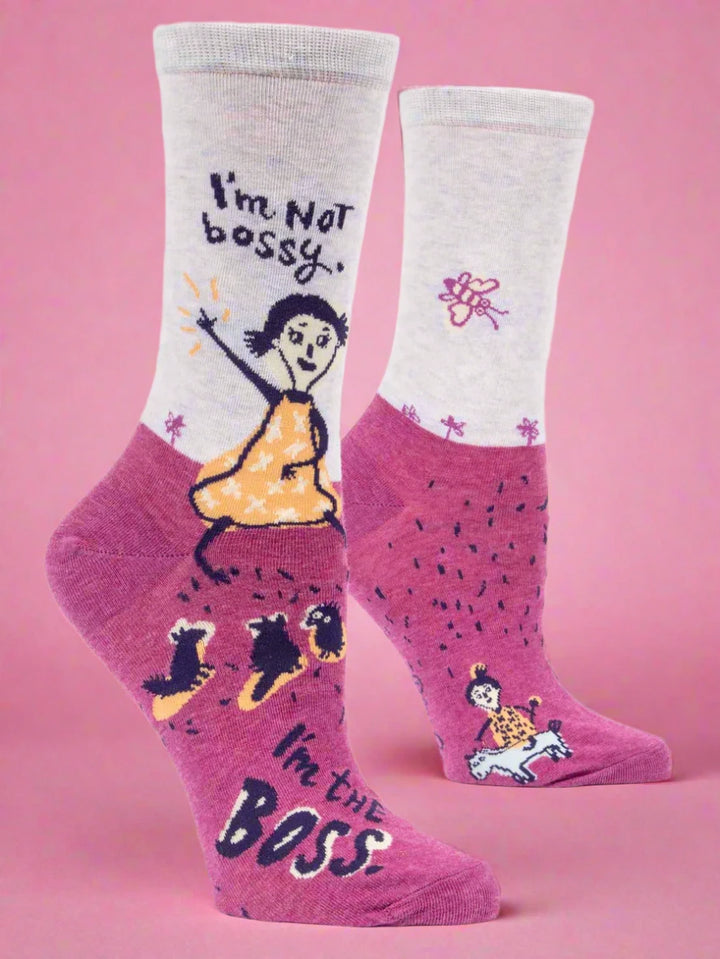 I'm Not Bossy I'm The Boss Crew Socks