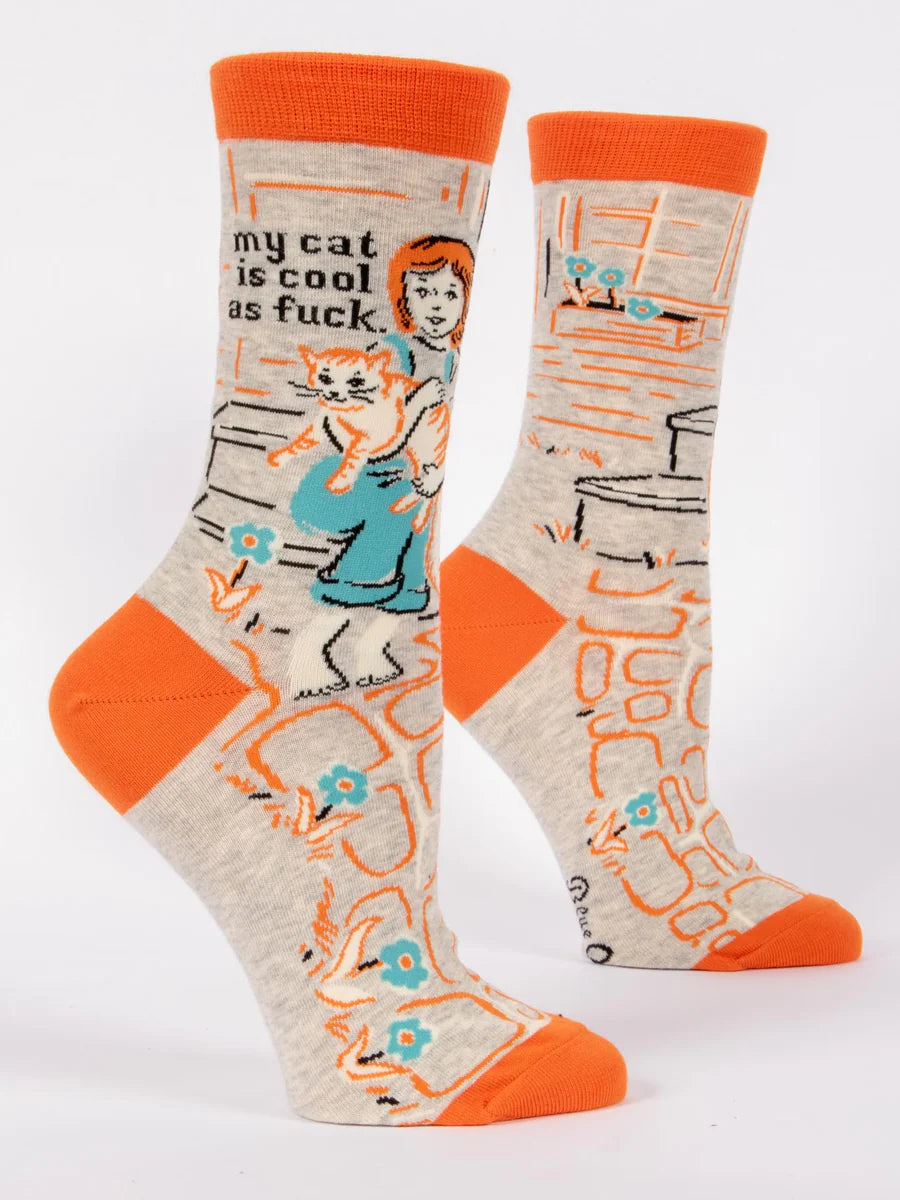My Cat Is Cool As Fuck Socks