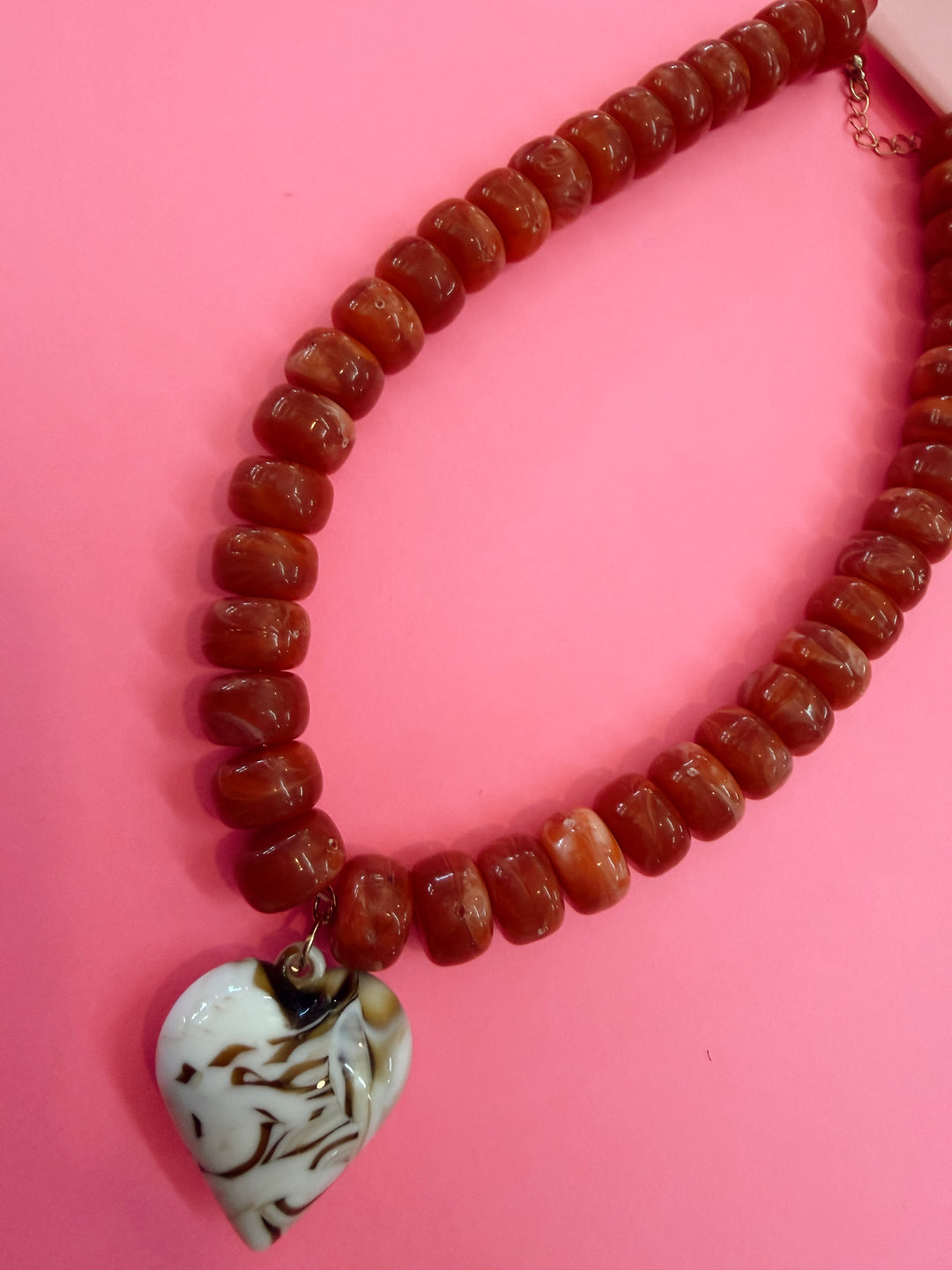 Chelsea Mocha Heart Necklace