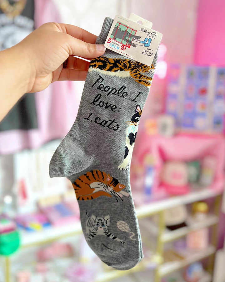 People I Love: Cats Crew Socks