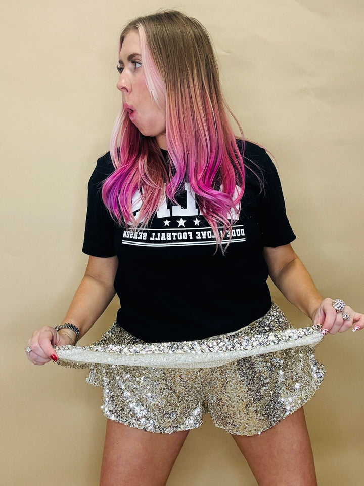 All That Glitters Sequin Skort