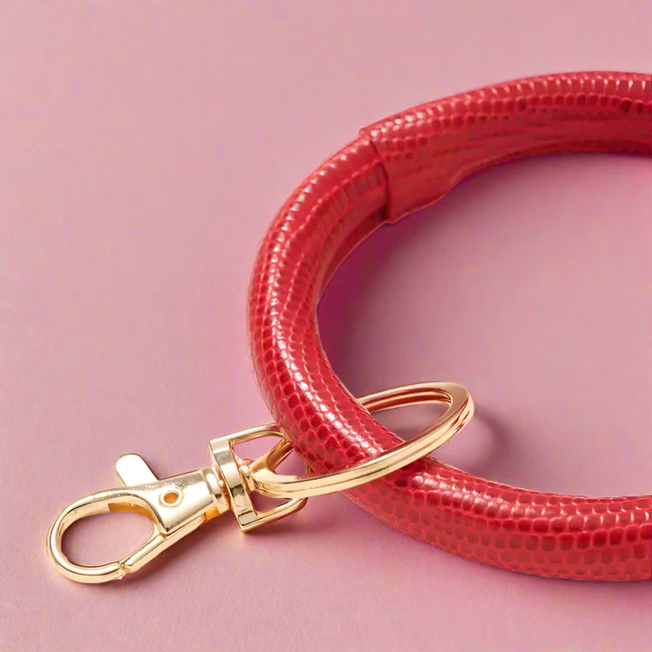 Croc Leather Keyring