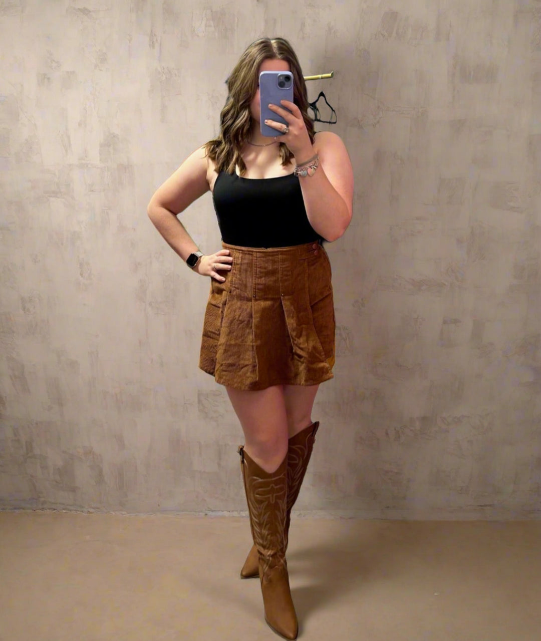 Callie Corduroy Skort