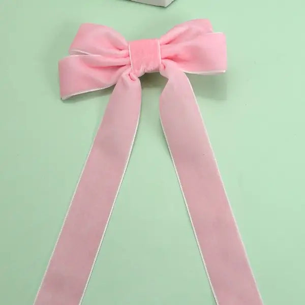 The Sophie Velvet Ribbon Bow Hair Clips
