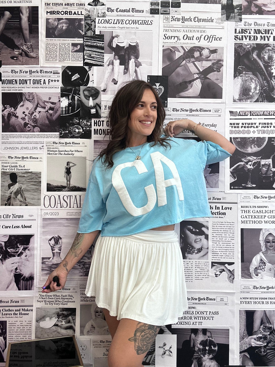 CA Puff Crop Tee