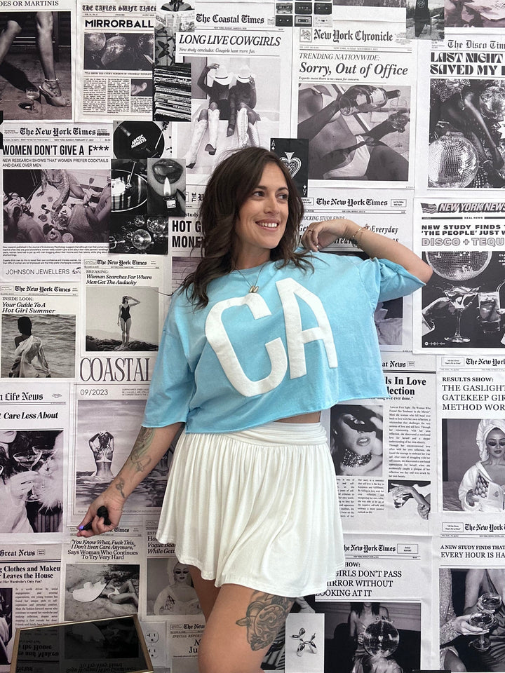 CA Puff Crop Tee