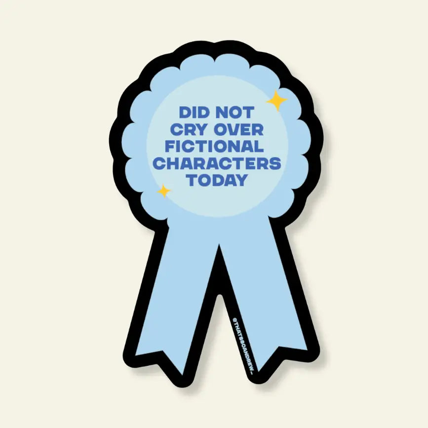 Did Not Cry Award Sticker