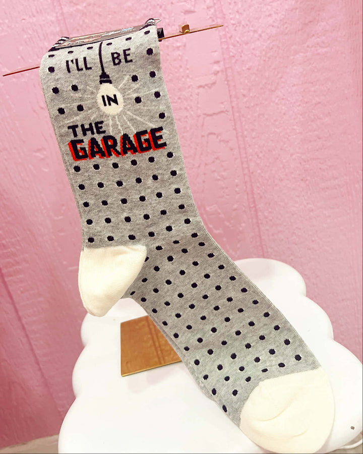 I'll Be In The Garage Men's Socks