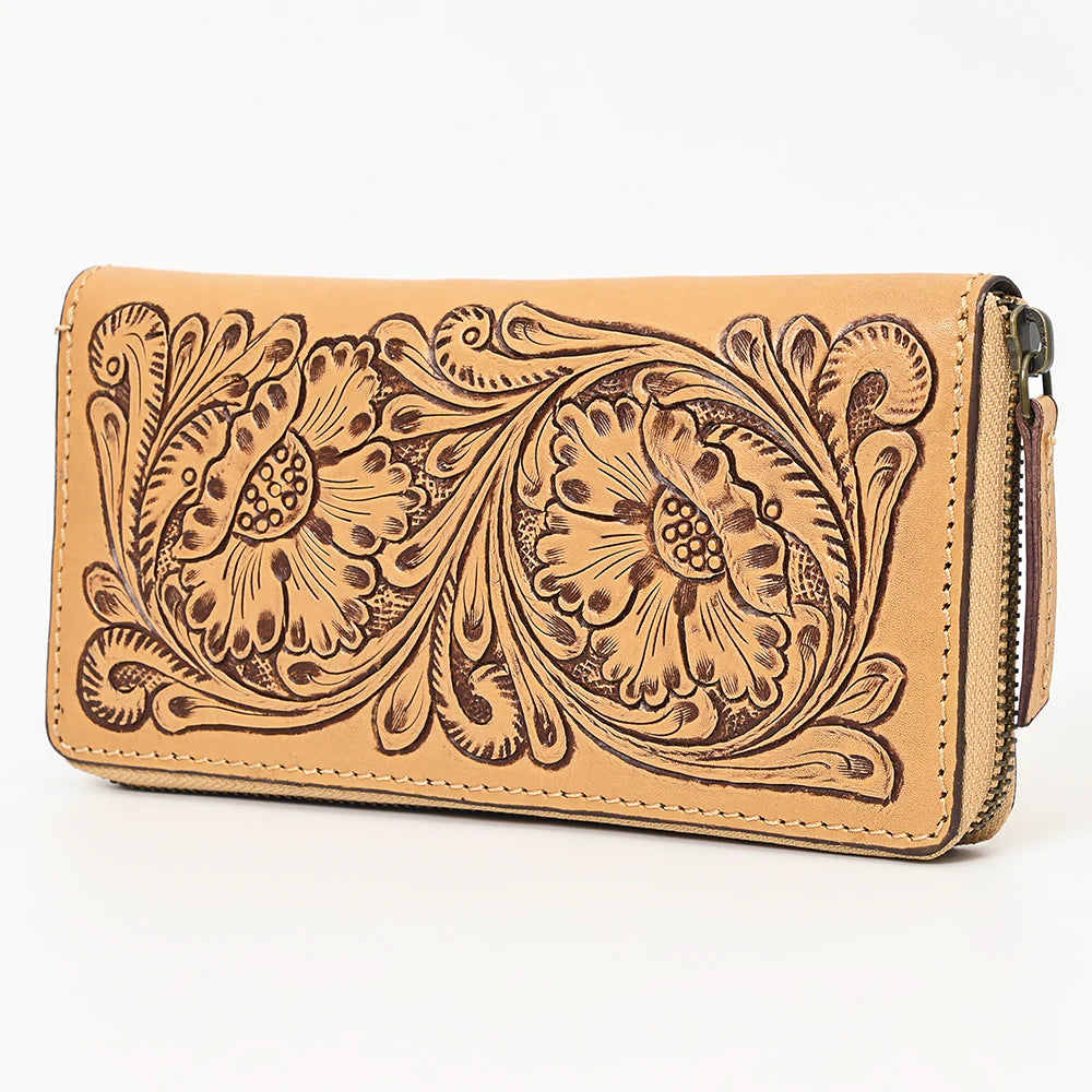 The Odessa Hand Tooled Leather Wallet