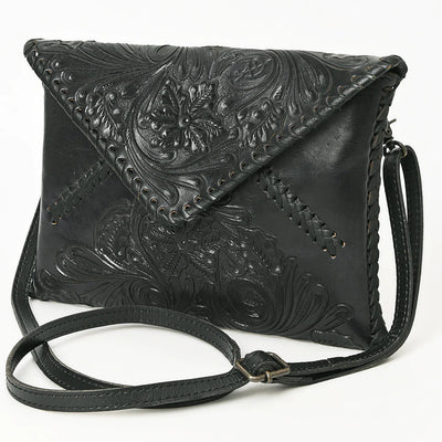 The Bianca Hand Tooled Leather Messenger Bag