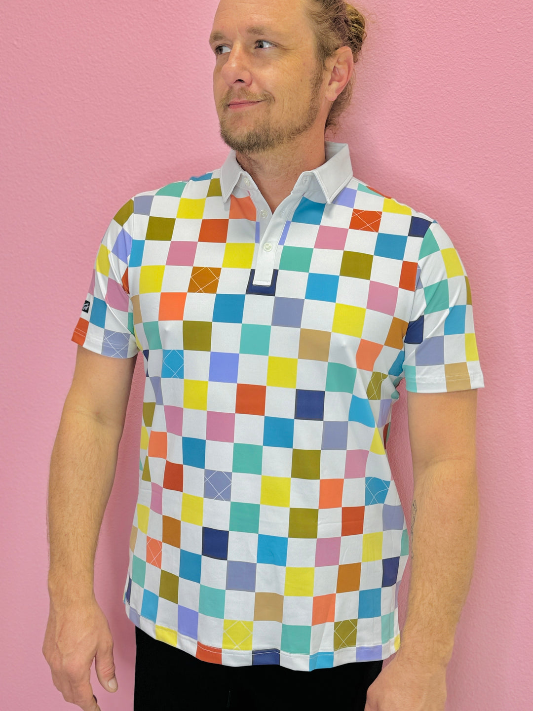 Checked Out Men's Polo