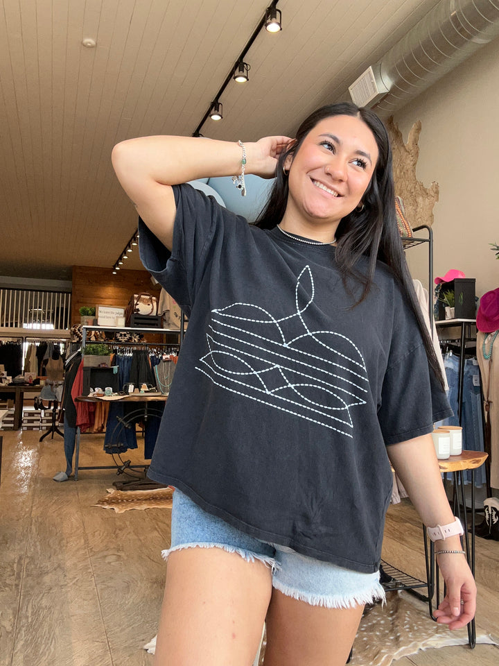 The Western Boot Design Tee