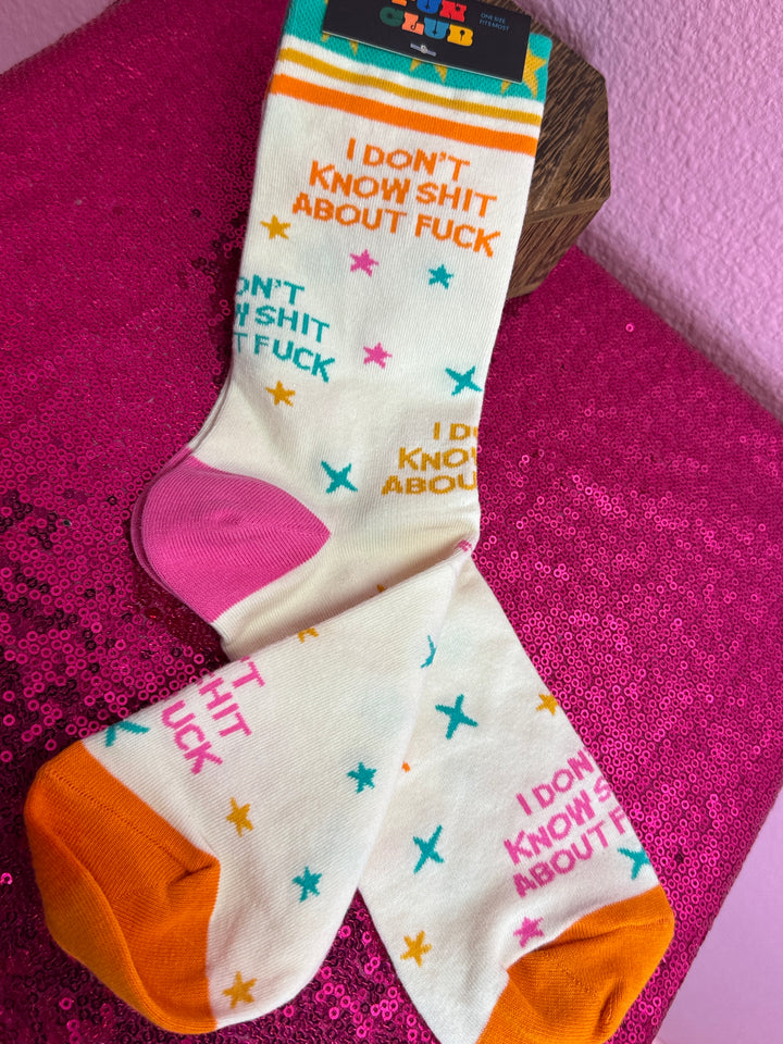 I Don't Know Shit About Fuck Socks