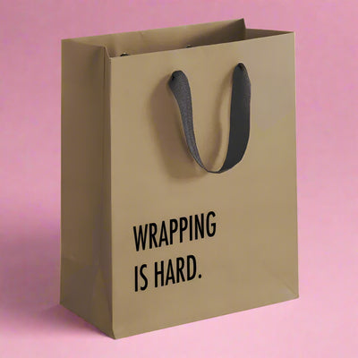 Wrapping Is Hard Gift Bag - 3 Colors