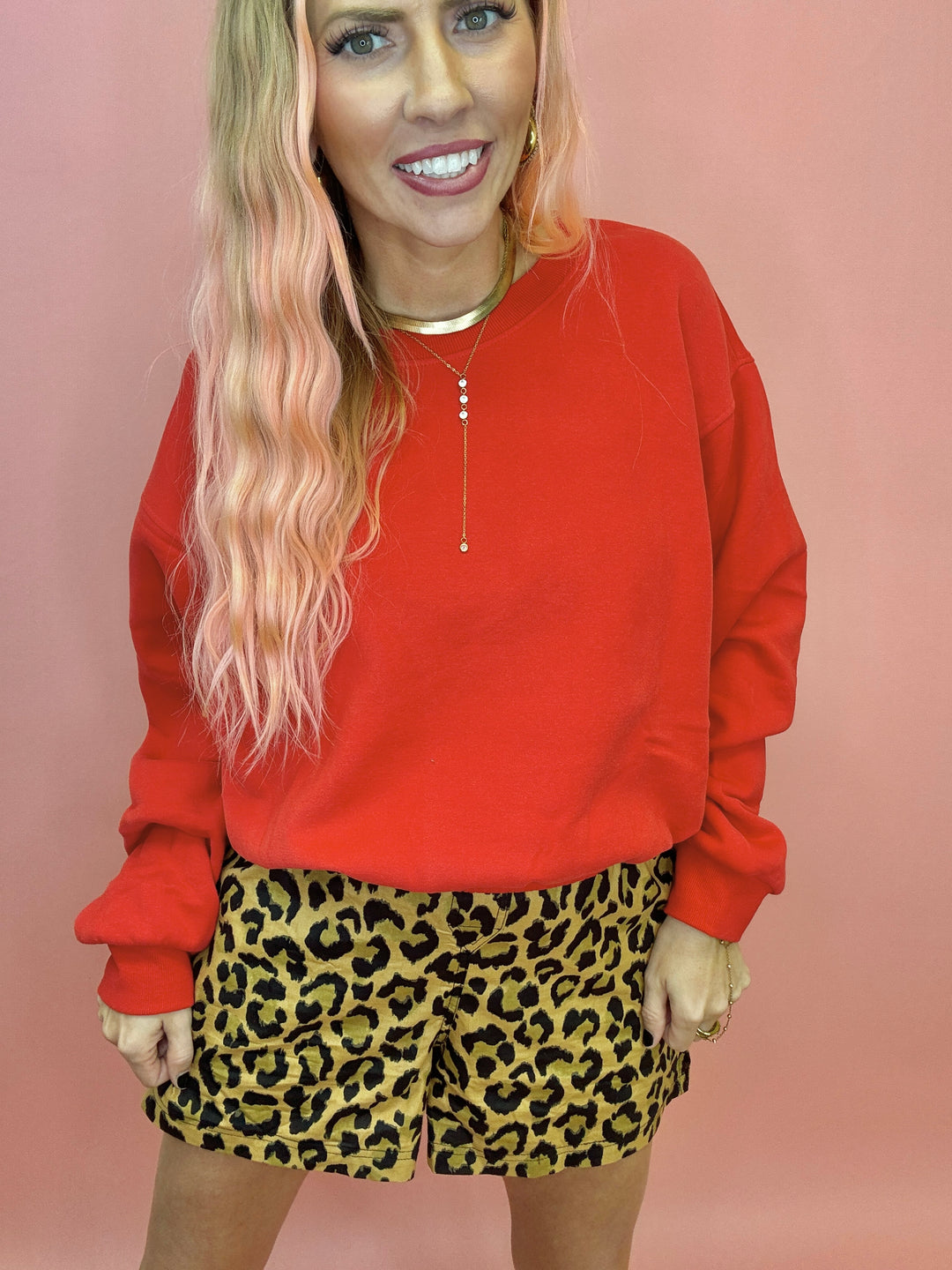 Crimson Comfort Sweater