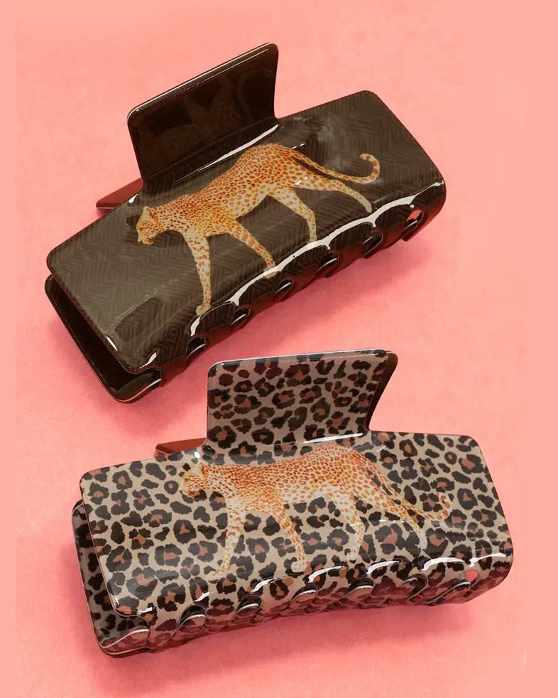 Leopard Love Claw Clips