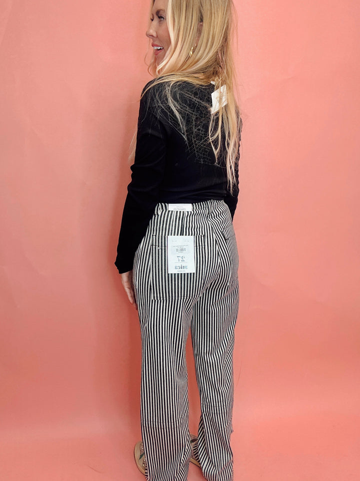 Easy Going Denim Stripe Jeans