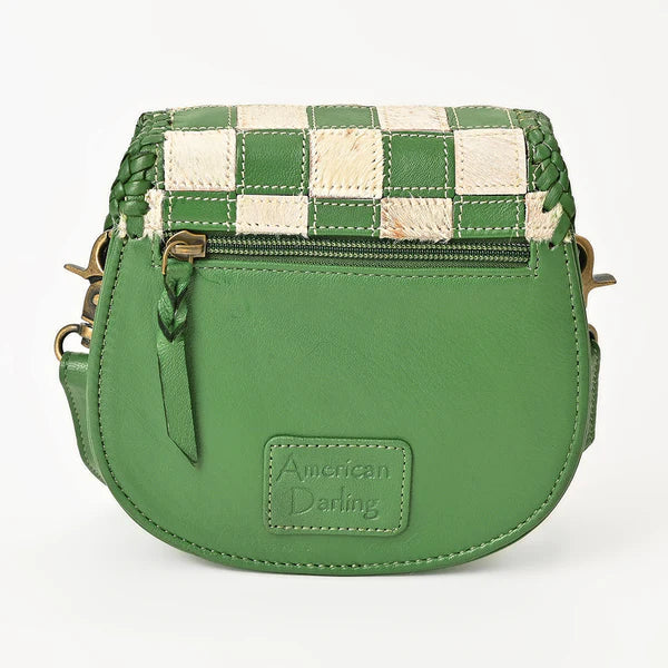 Verdant Rodeo Checkered Purse