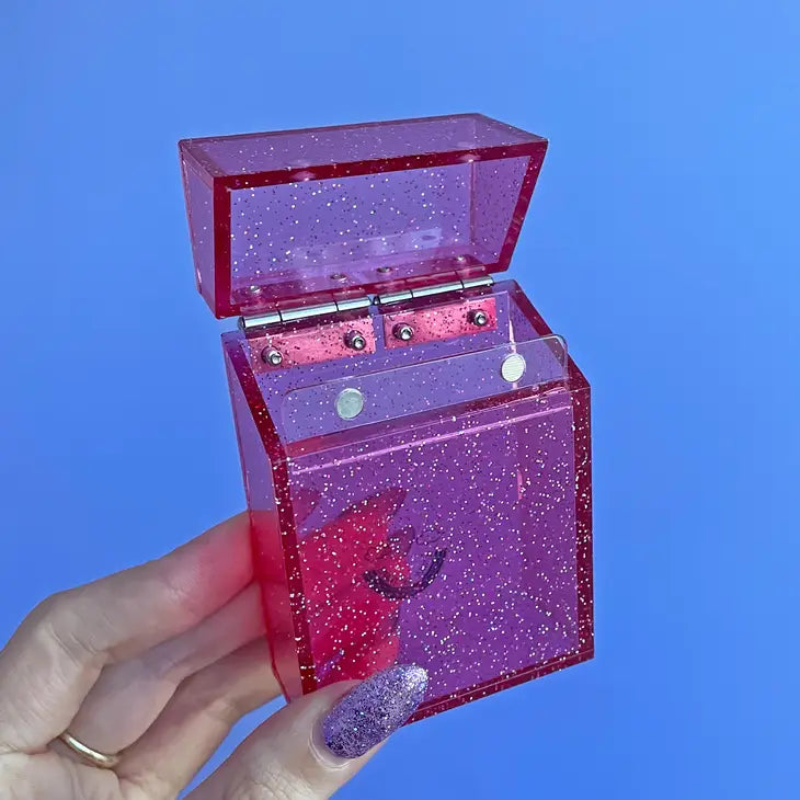 Pink Glitter Cig Case