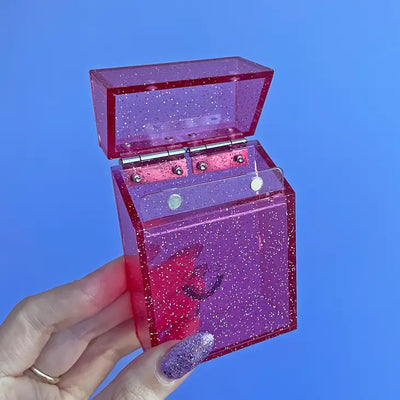 Pink Glitter Cig Case