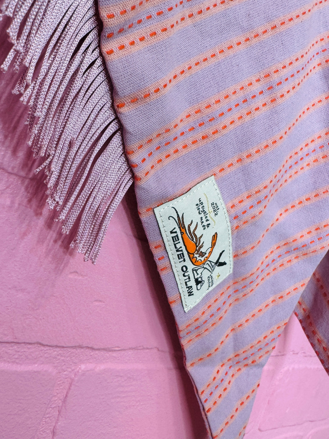Lilac Fringe Bandana