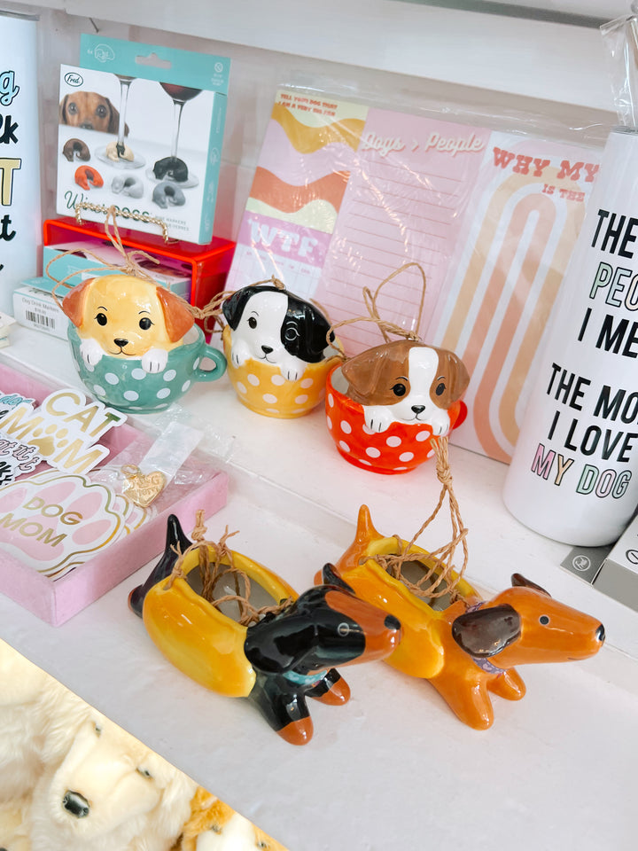 Pups In Cups Hanging Planter