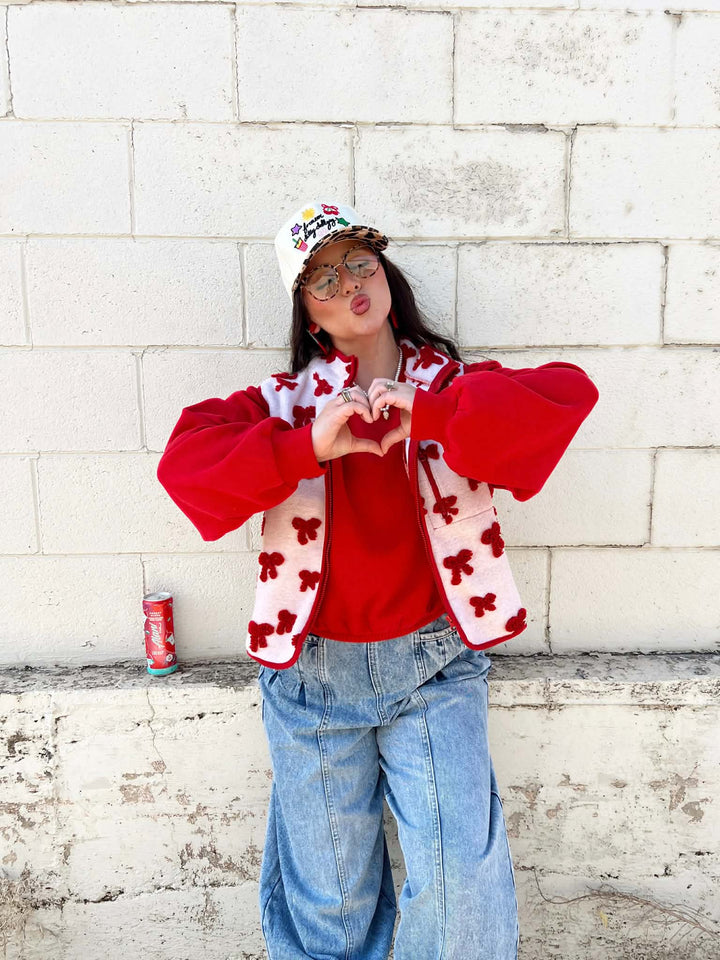 Scarlet Statement Bow Vest