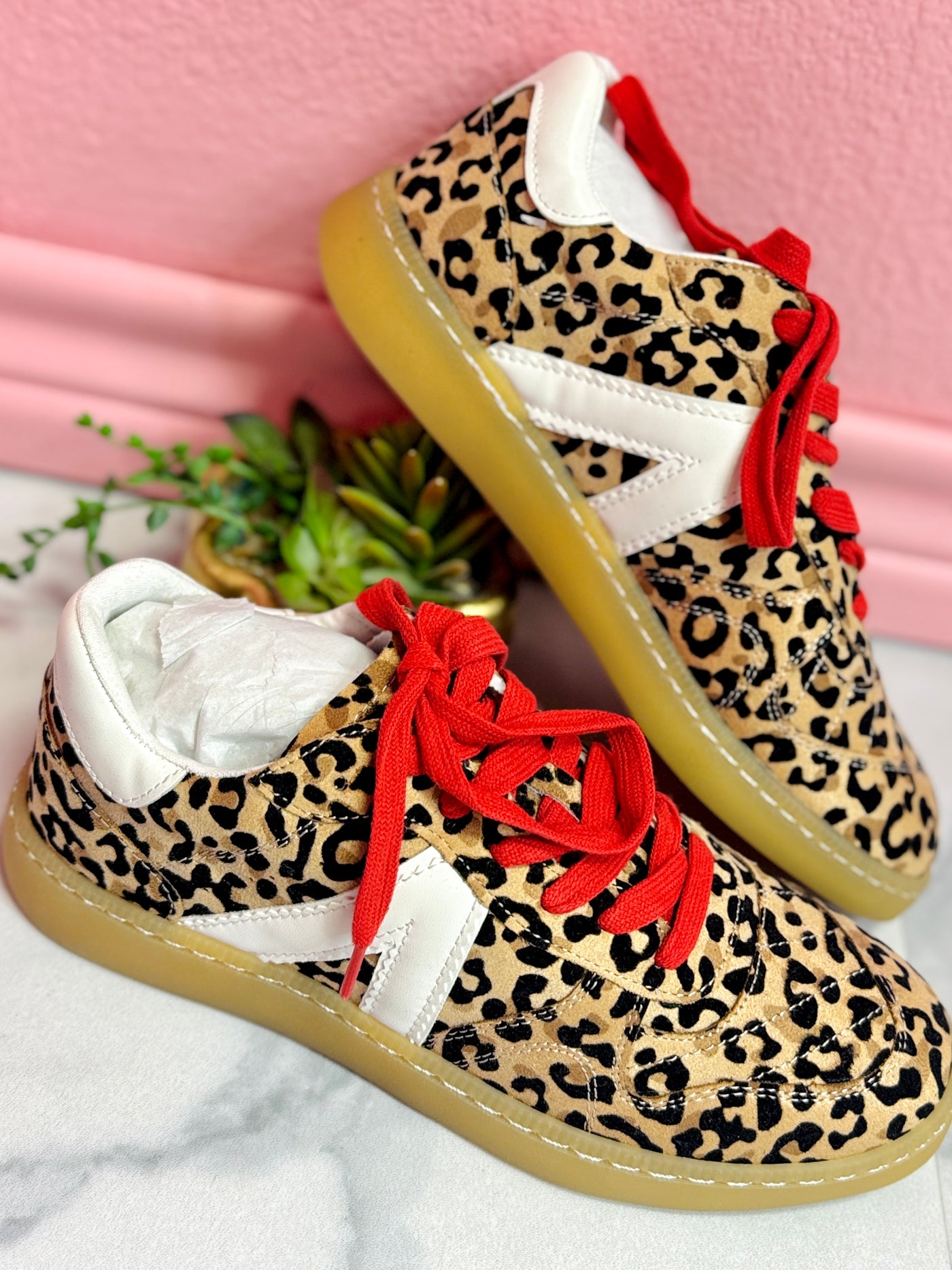 The Lena Leopard Sneakers