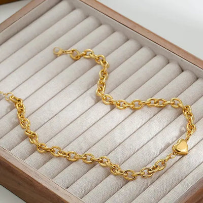 The Becca 18K Stainless Steel Heart Necklace