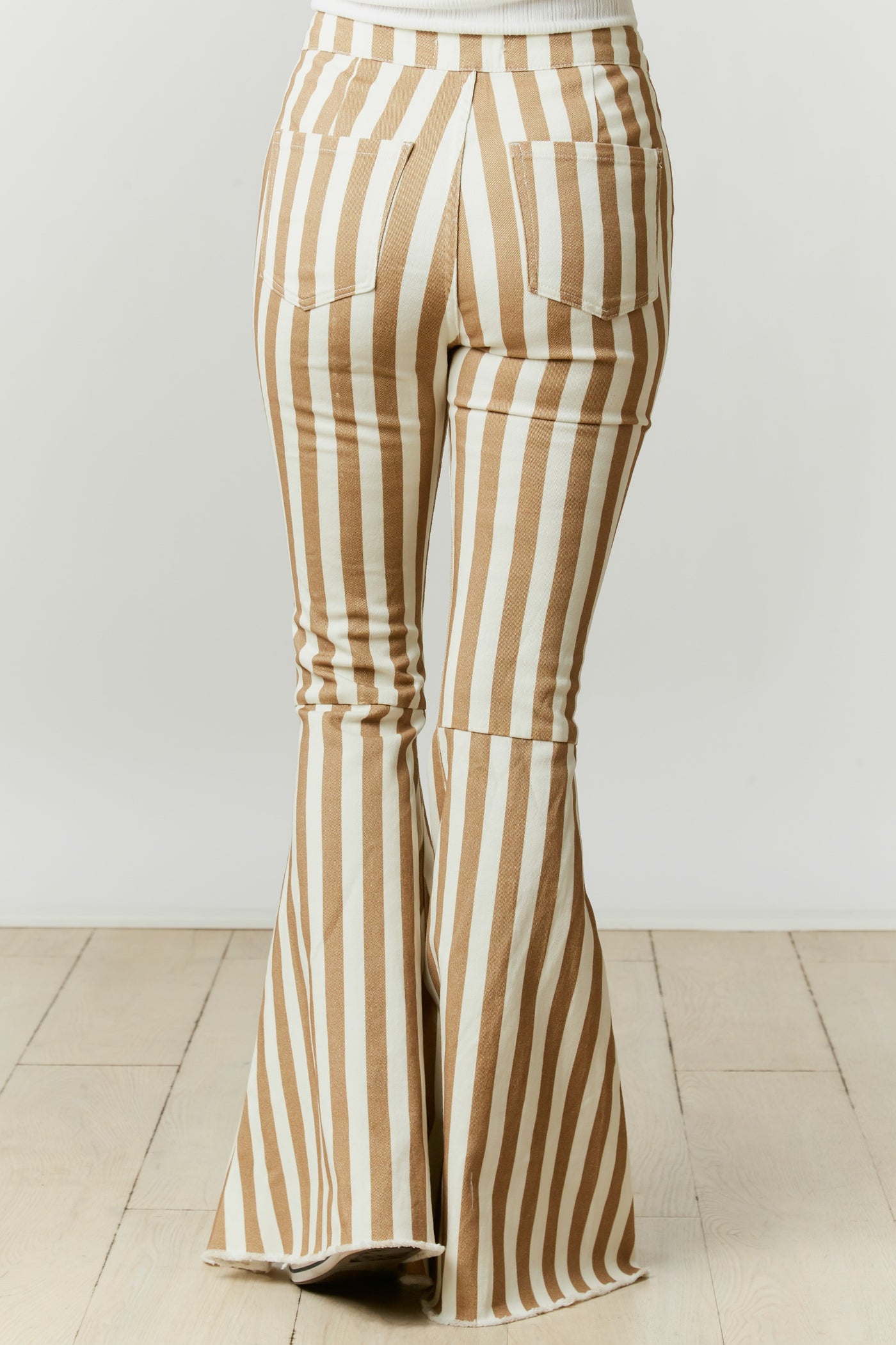 The Lanie Striped Bell Bottoms