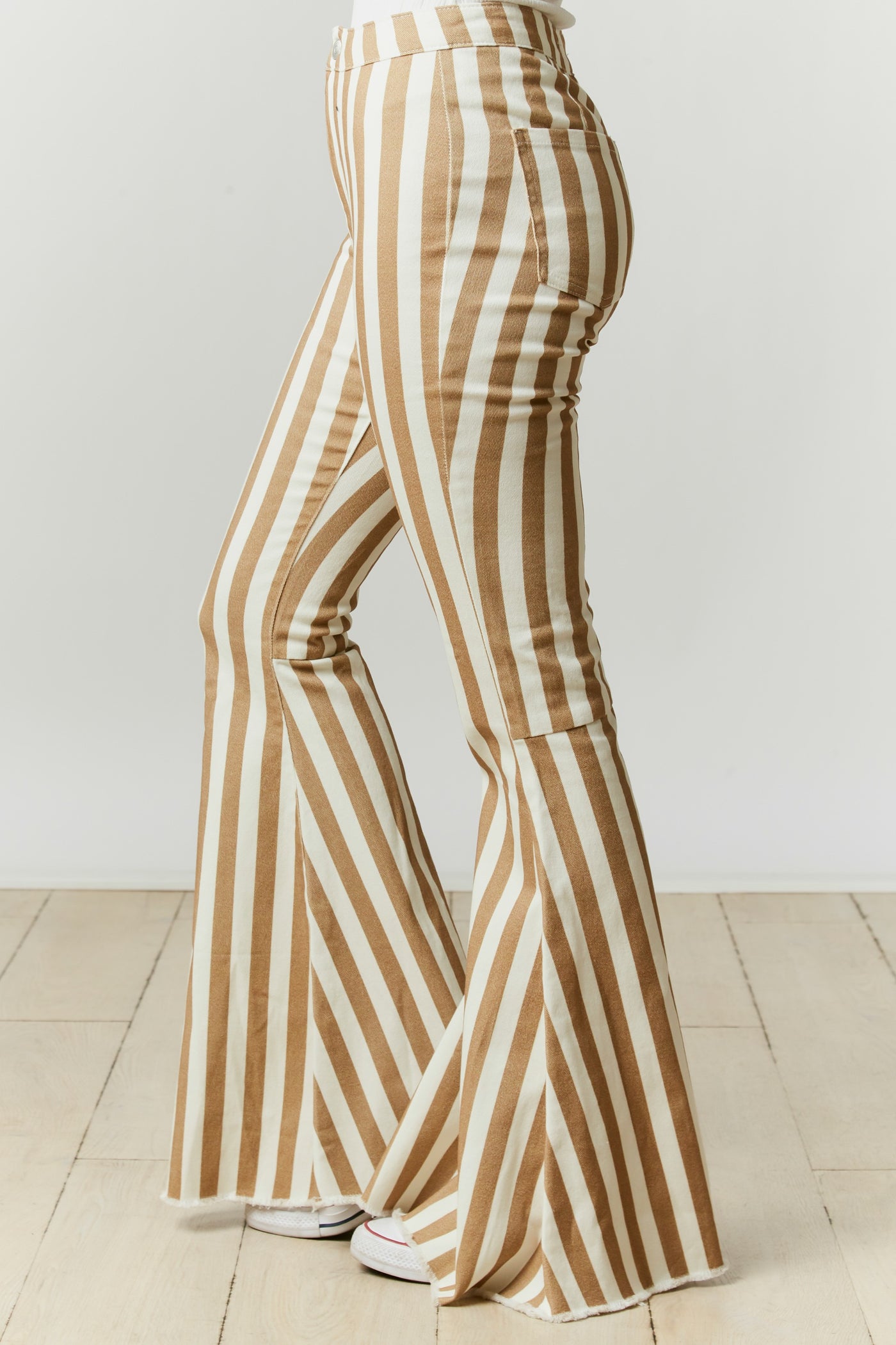 The Lanie Striped Bell Bottoms