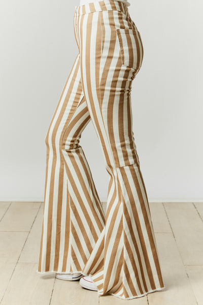 The Lanie Striped Bell Bottoms