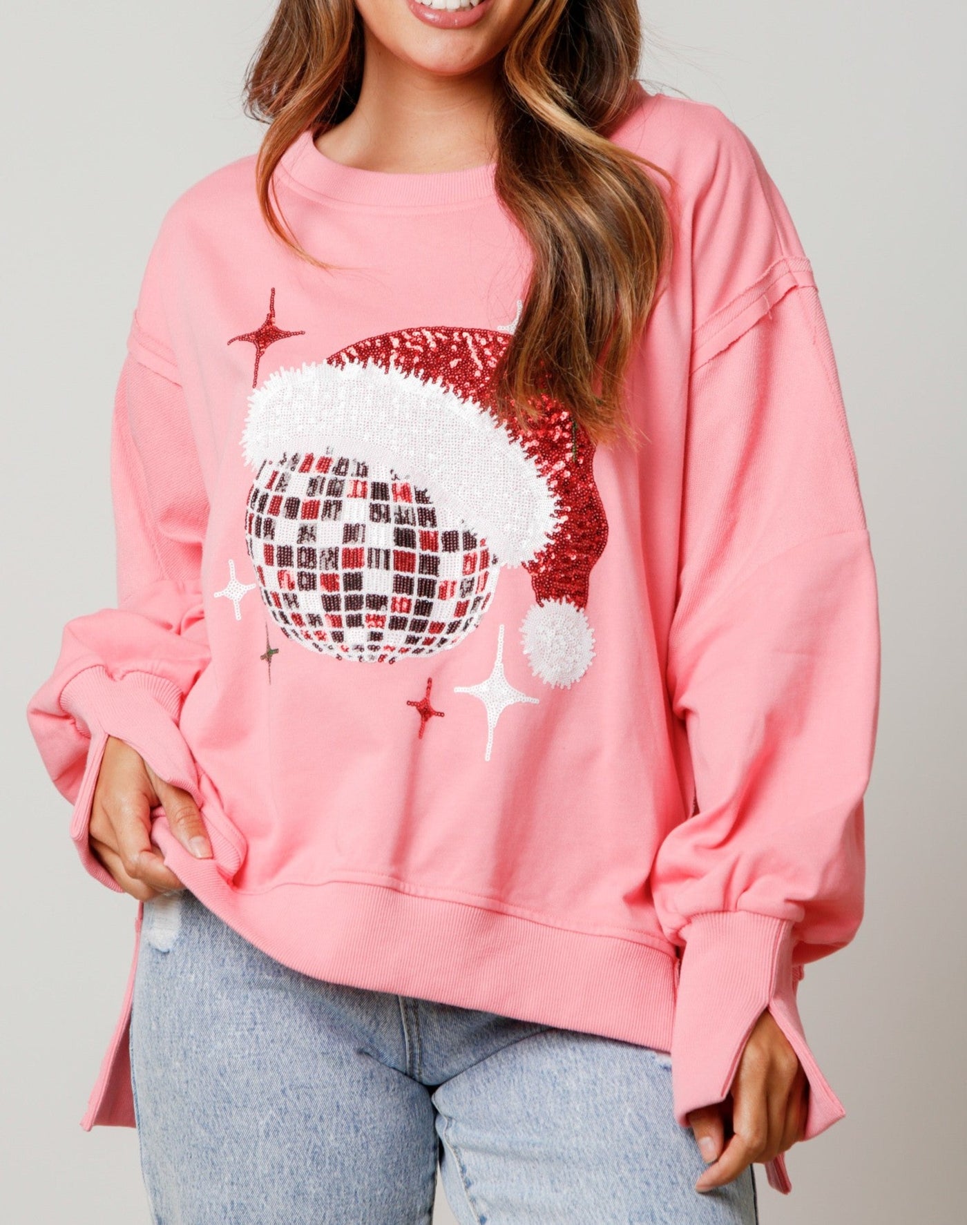 Disco Santa Sweater Top