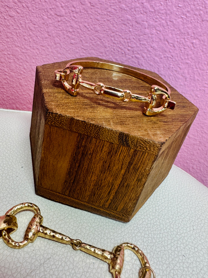 Golden Gallop Cuff Bracelet