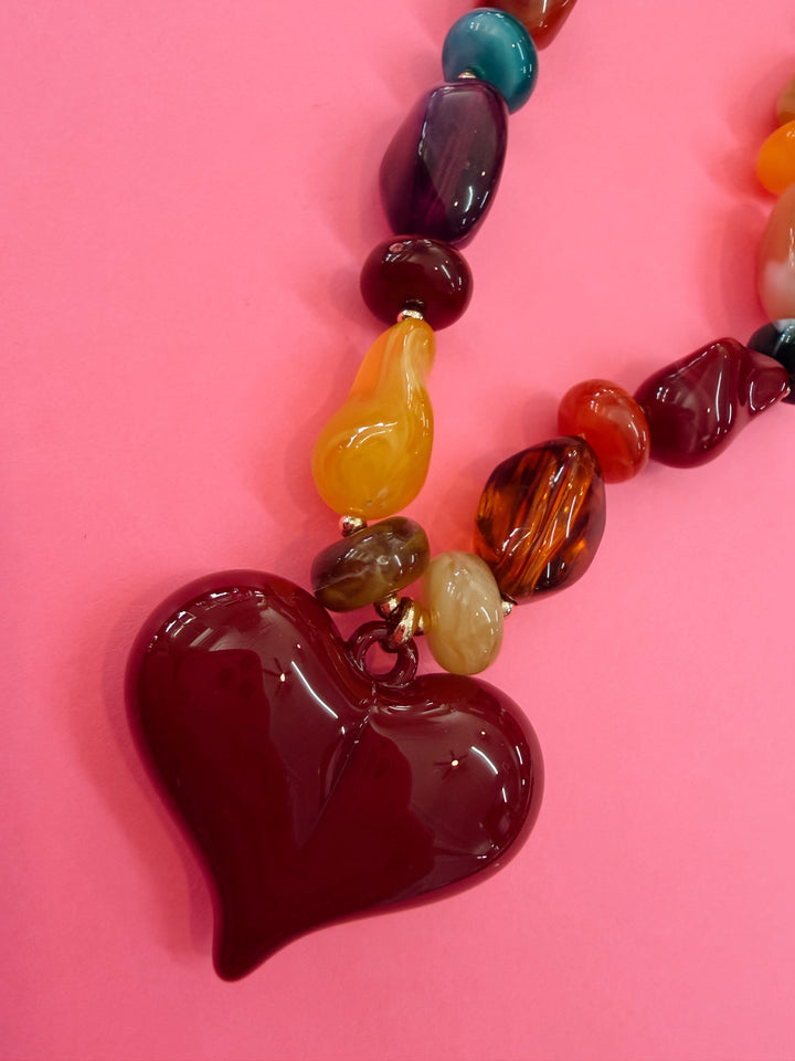 The Rachel Chunky Heart Necklace