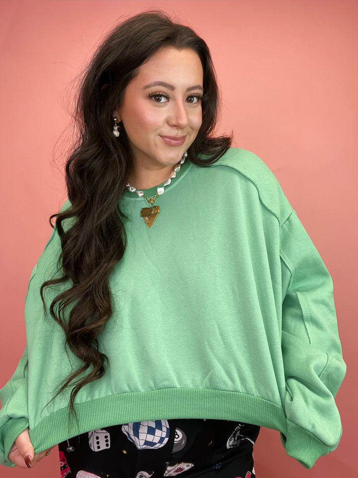 The Muse Crop Sweater