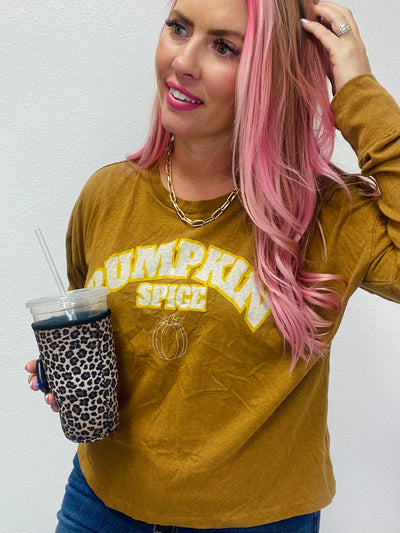 Pumpkin Spice Long Sleeve Tee- SALE