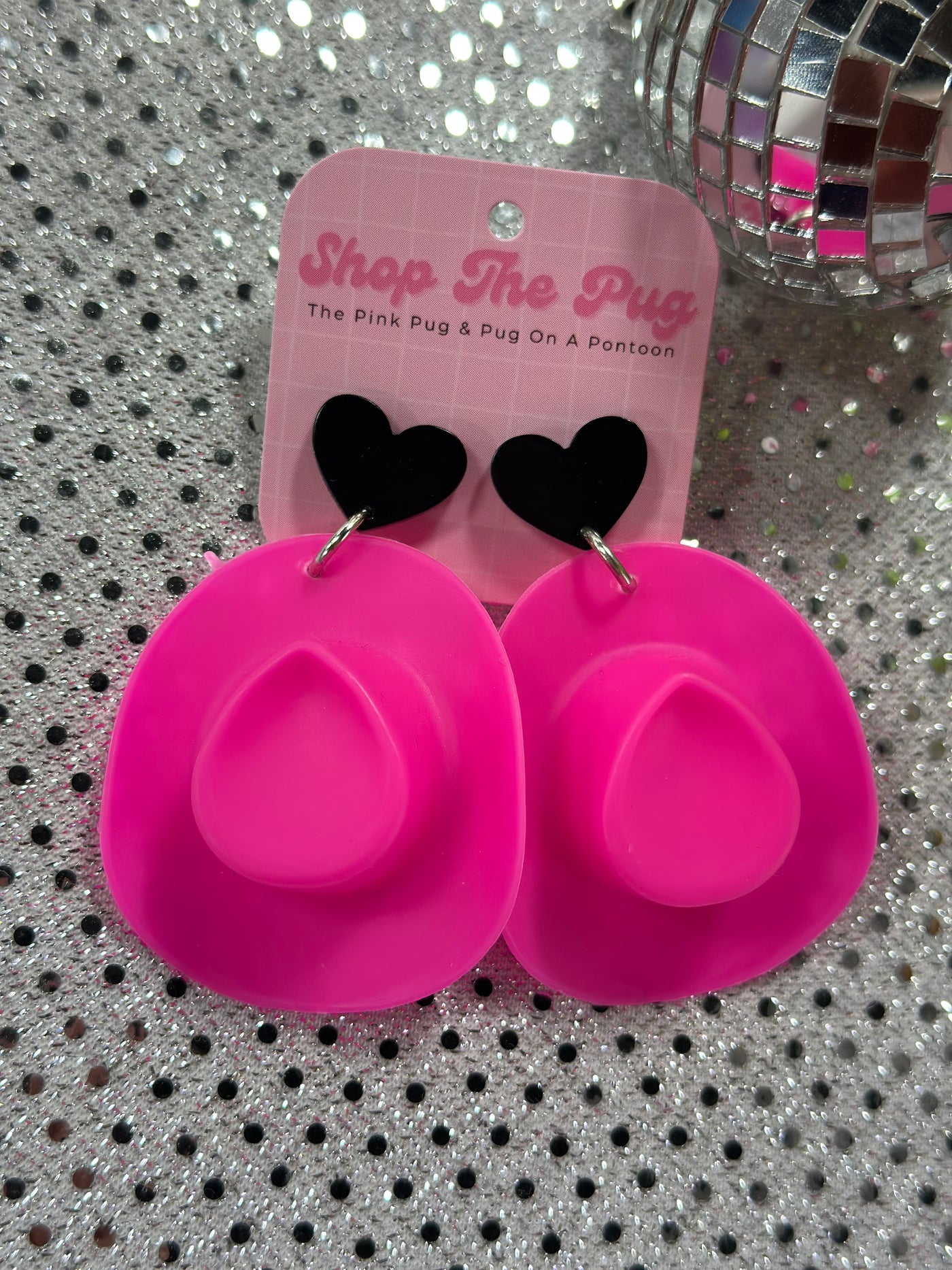 Yeehaw Cowboy Hat Earrings
