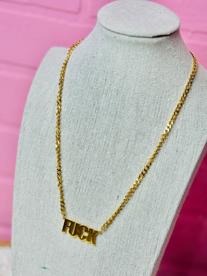 Fuck Gold Necklace